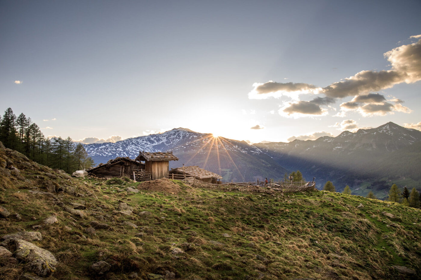 Sonnenuntergang auf der Seegrubalm