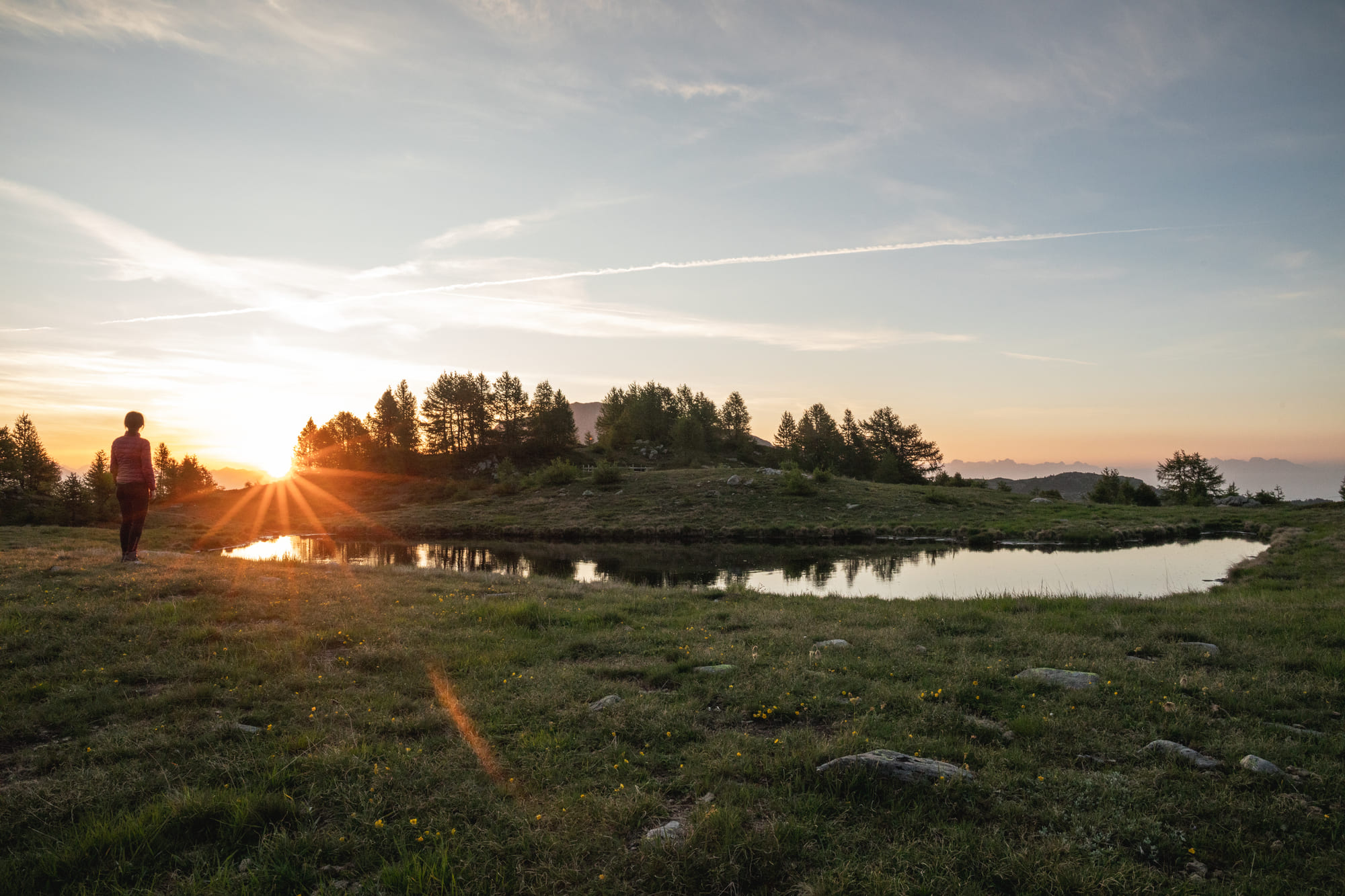 Immer wieder ganz besondere Momente erlebt man beim Sonnenaufgang in den Bergen